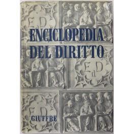 Enciclopedia del diritto. Vol. V - Banca-Can. Diretta da Francesco Calasso poi (dal 1966) da Costantino Mortati e Salvatore Pugliatti poi anche (dal 1978) da Francesco Santoro-Passarelli - copertina