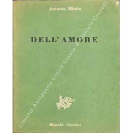 Dell'amore - Antonio Miotto - copertina