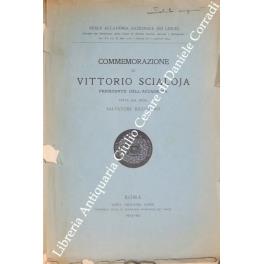 Commemorazione di Vittorio Scialoja - Salvatore Riccobono - copertina