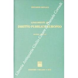 Lineamenti di diritto pubblico europeo - Riccardo Monaco - copertina