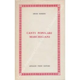 Canti popolari marchigiani raccolti a Fossombrone - Druso Rondini - copertina