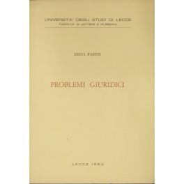 Problemi giuridici - Dino Pasini - copertina