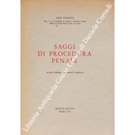 Saggi di procedura penale - Ugo Dinacci - copertina