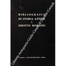 Bibliografia di storia antica e diritto romano - Anonimo - copertina