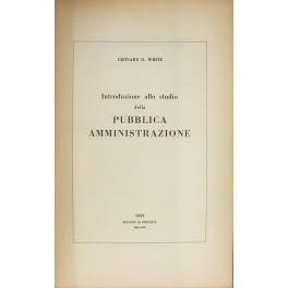 Introduzione allo studio della pubblica amministrazione - copertina