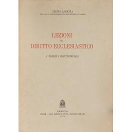 Lezioni di diritto ecclesiatico. I principi costituzionali - Sergio Lariccia - copertina