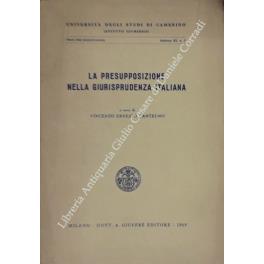 La presupposizione nella giurisprudenza italiana - copertina