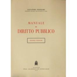 Manuale di diritto pubblico - Salvatore Foderaro - copertina