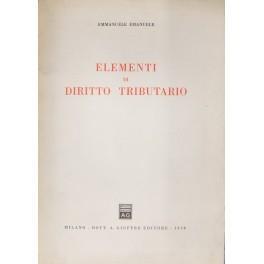 Elementi di diritto tributario - Emmanuele Emanuele - copertina