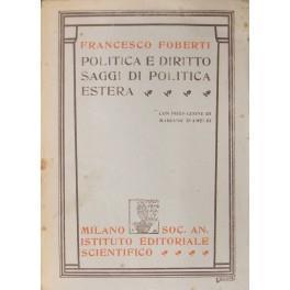 Politica e diritto. Saggi di politica estera - Francesco Berti - copertina