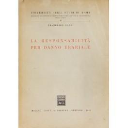 La responsabilità per danno erariale - Francesco Garri - copertina