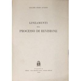 Lineamenti del processo di revisione di: Augenti Giacomo Primo - copertina