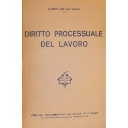 Diritto processuale del lavoro - Luigi De Litala - copertina