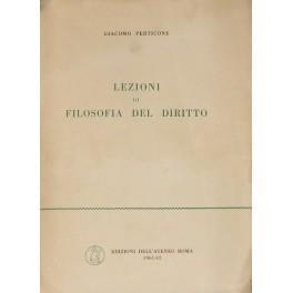 Lezioni di filosofia del diritto - Giacomo Perticone - copertina