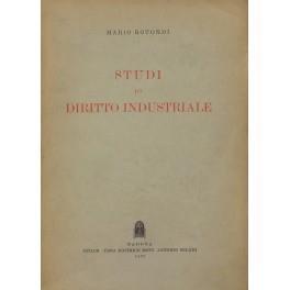 Studi di diritto industriale - Mario Rotondi - copertina