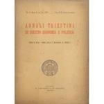 Annali triestini di diritto economia e politica. (Serie II degli Annali della R. Università di Trieste)