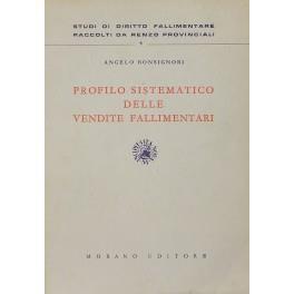 Profilo sistematico delle vendite fallimentari - Angelo Bonsignori - copertina