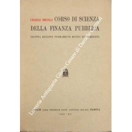 Corso di scienza della finanza pubblica - Emanuele Morselli - copertina