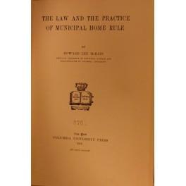 The law and the practice of municipal home rule - copertina