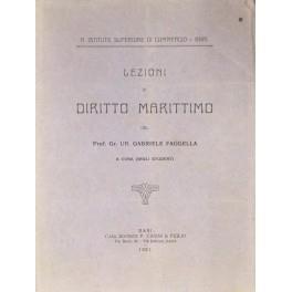 Lezioni di diritto marittimo. A cura degli studenti - copertina