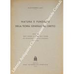 Natura e funzione della teoria generale del diritto