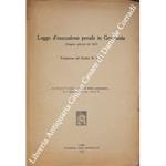 Legge d'esecuzione penale in Germania (Progetto ufficiale del 1927). Traduzione del giudice R. Vozzi