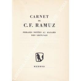 Carnet. Phrases notees au hasard des lectures - Charles Ferdinand Ramuz - copertina