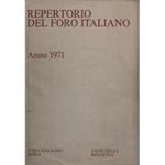Repertorio Generale Annuale del Foro Italiano. Annata 1971