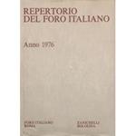 Repertorio Generale Annuale del Foro Italiano. Annata 1976