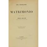 Del contratto di matrimonio