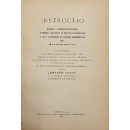 Instructio servanda a tribunalibus dioecesanis in pertractandis causis de nullitate matrimoniorum a sacra congregatione de disciplina sacramentorum edita (A.A.S. 10-9-1936 pagg. 313-372). Epitome cum explicita ad litteram mentione singolorum codicis  - copertina