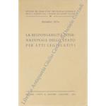 La responsabilità internazionale dello Stato per atti legislativi