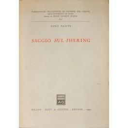 Saggio sul Jhering - Dino Pasini - copertina