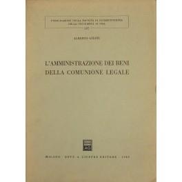 L' amministrazione dei beni della comunione legale - Alberto Giusti - copertina