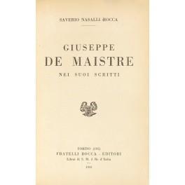 Giuseppe De Maistre nei suoi scritti - copertina