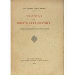 Lezioni di diritto ecclesiastico. Il diritto ecclesiastico dello Stato italiano