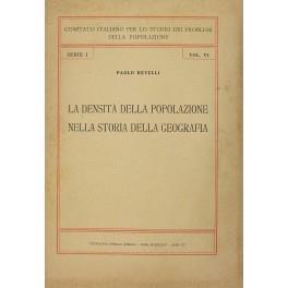 La densità della popolazione nella storia della geografia - Paolo Revelli - copertina