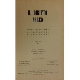Il diritto aereo. Rivista trimestrale di dottrina giurisprudenza e legislazione. Anno XVI - 1977 - copertina
