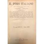 Il Foro Italiano. Fondato nell'anno 1876 da Enrico Scialoja. Anno LXXVII. 1954