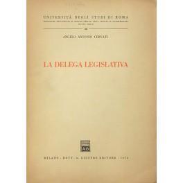 La delega legislativa - copertina