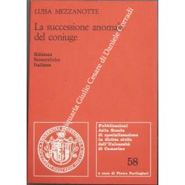 La successione anomala del coniuge - Luisa Mezzanotte - copertina