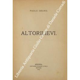 Altorilievi - Paolo Orano - copertina