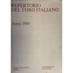 Repertorio Generale Annuale del Foro Italiano. Annata 1984