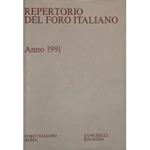 Repertorio Generale Annuale del Foro Italiano. Annata 1991