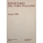 Repertorio Generale Annuale del Foro Italiano. Annata 1988