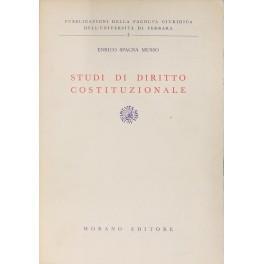 Studi di diritto costituzionale di: Spagna Musso Enrico - copertina