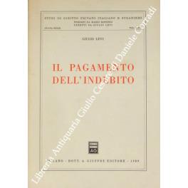 Il pagamento dell'indebito - Giulio Levi - copertina