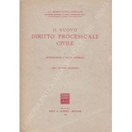Il nuovo diritto processuale civile. Vol. I - Introduzione e parte generale (unico pubblicato) - copertina