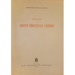 Saggi di diritto processuale canonico - Fernando Della Rocca - copertina