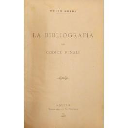 La bibliografia del codice penale - Guido Guidi - copertina